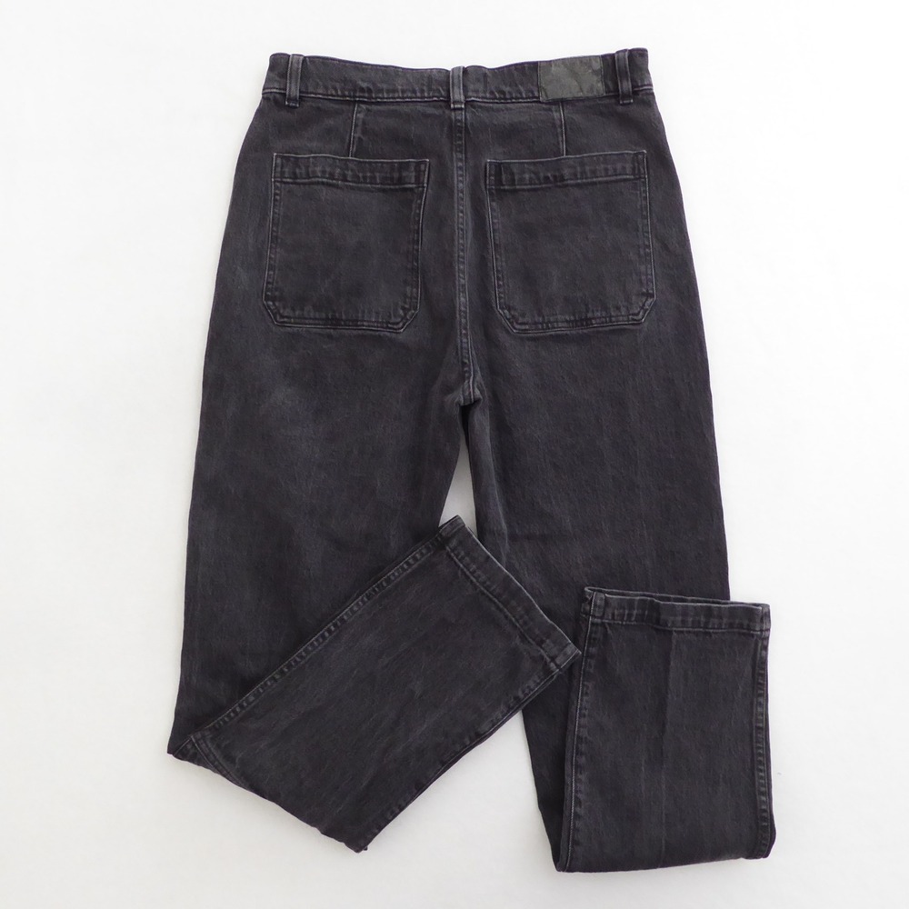 Madewell 90s Straight Jeans Charcoal Black Wash Size 29 High Rise Denim - Picture 3 of 10